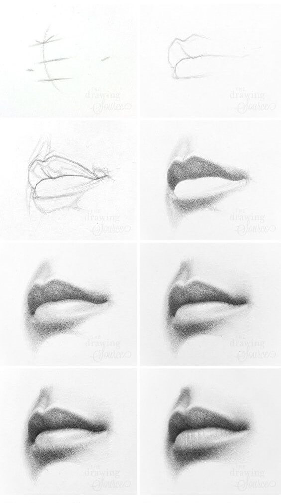 Lip idea (11) Drawing Ideas