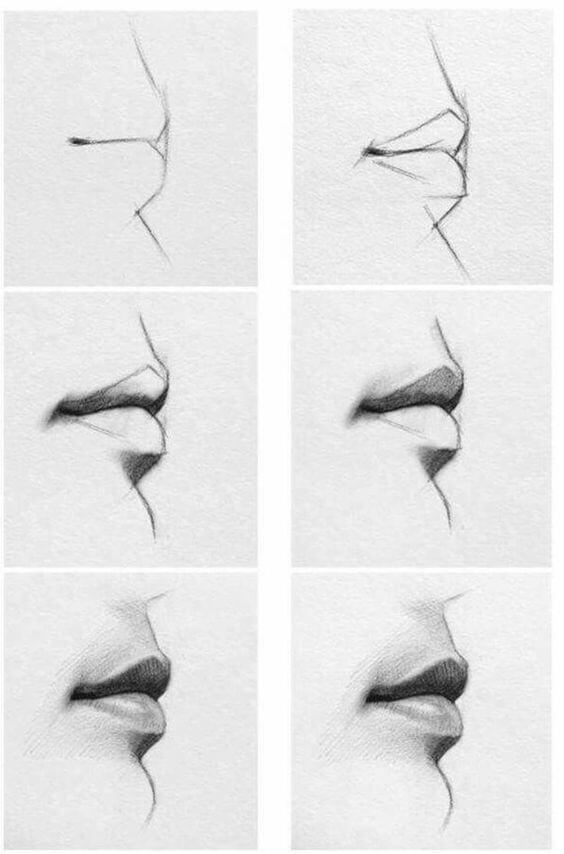 How to draw Lip idea (16)