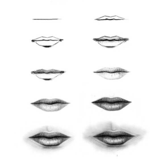 Lip idea (20) Drawing Ideas