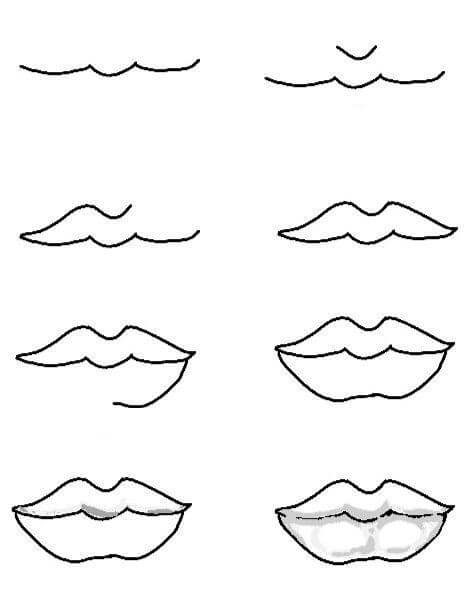 How to draw Lip idea (24)