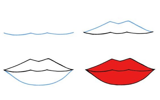 Lip idea (25) Drawing Ideas