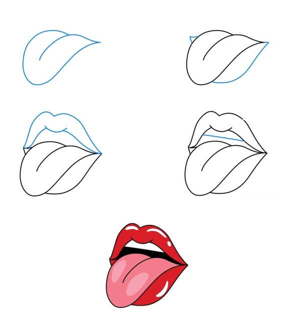 Lip idea (27) Drawing Ideas