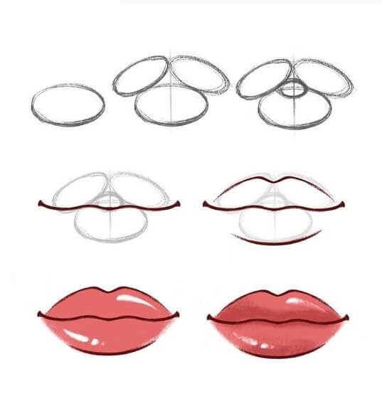 How to draw Lip idea (28)