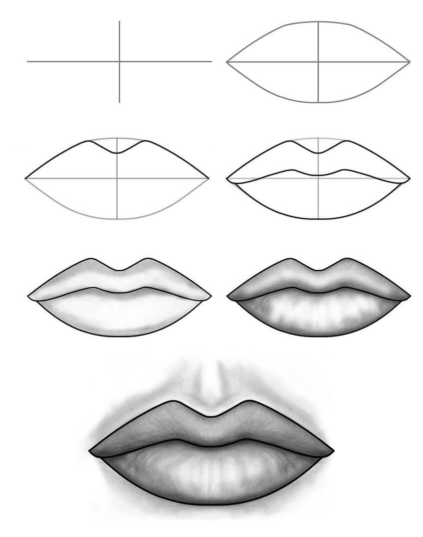 How to draw Lip idea (29)