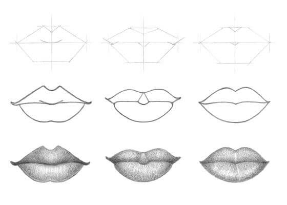 How to draw Lip idea (3)