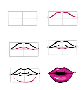 Lip idea (32) Drawing Ideas