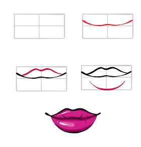 Lip idea (34) Drawing Ideas