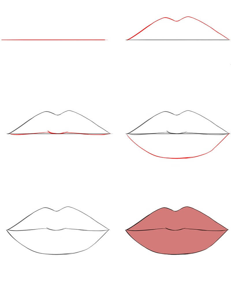 Lip idea (35) Drawing Ideas