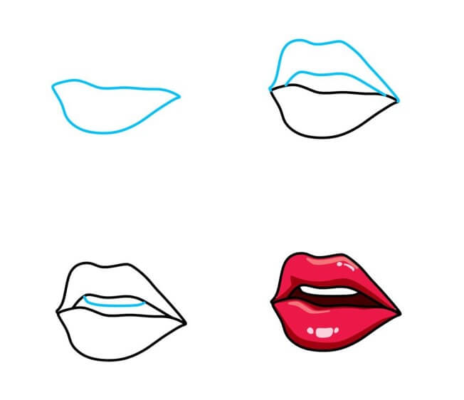 Lip idea (8) Drawing Ideas