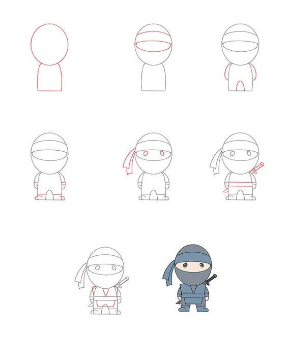 How to draw Ninja idea (1)