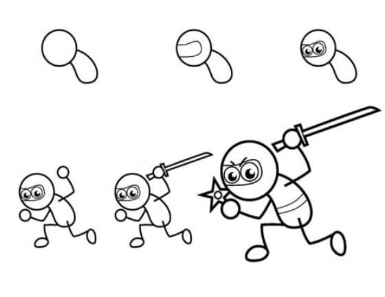 How to draw Ninja idea (11)