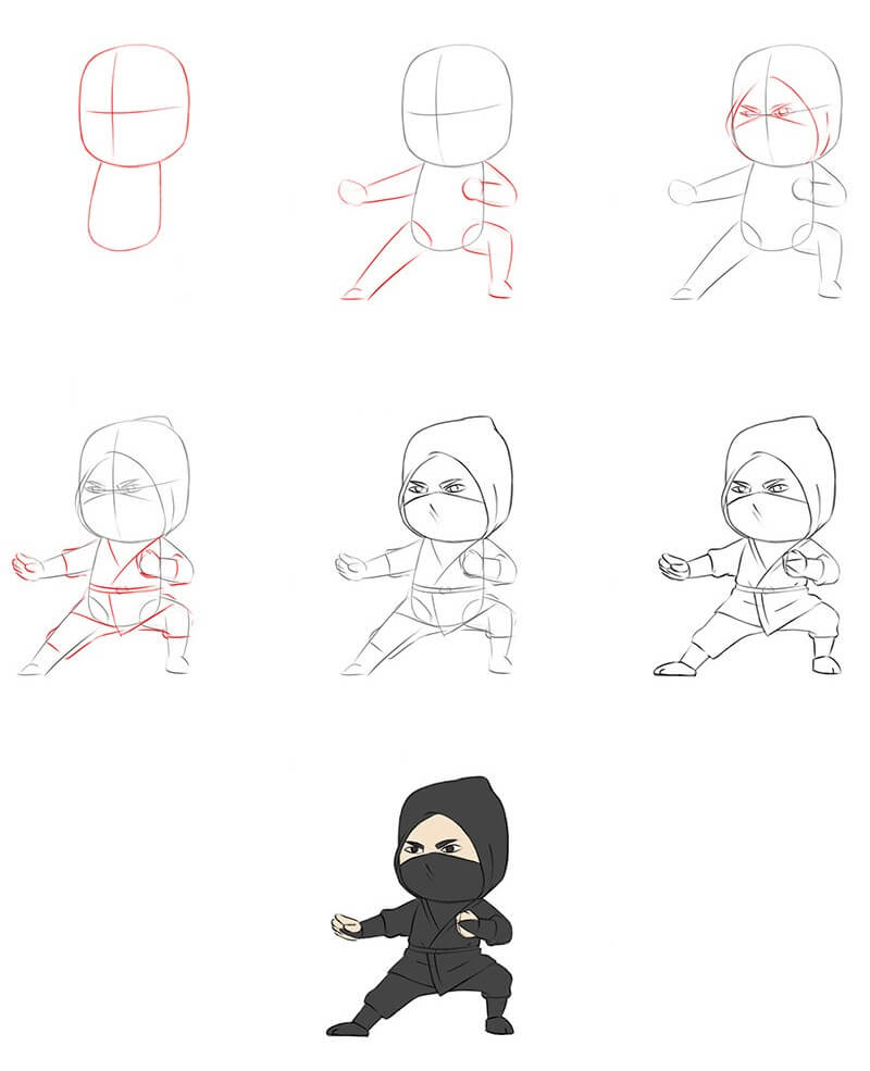 How to draw Ninja idea (12)