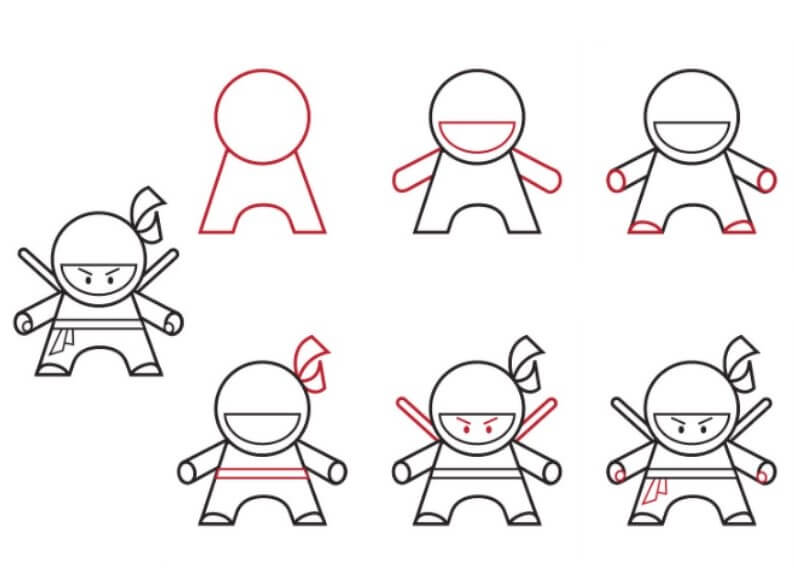 How to draw Ninja idea (13)