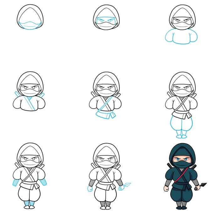 How to draw Ninja idea (14)