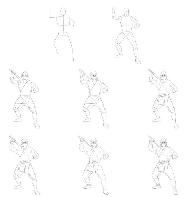 How to draw Ninja idea (27)