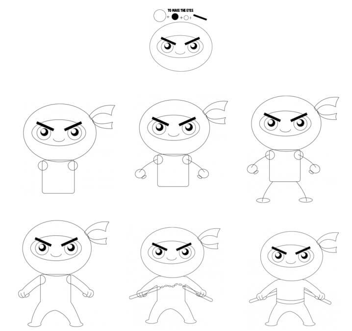 How to draw Ninja idea (29)