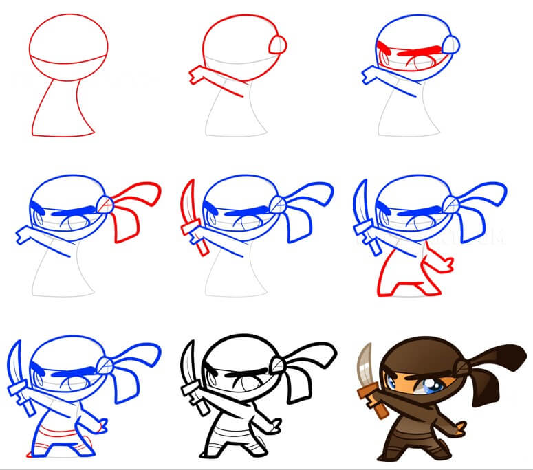 How to draw Ninja idea (31)