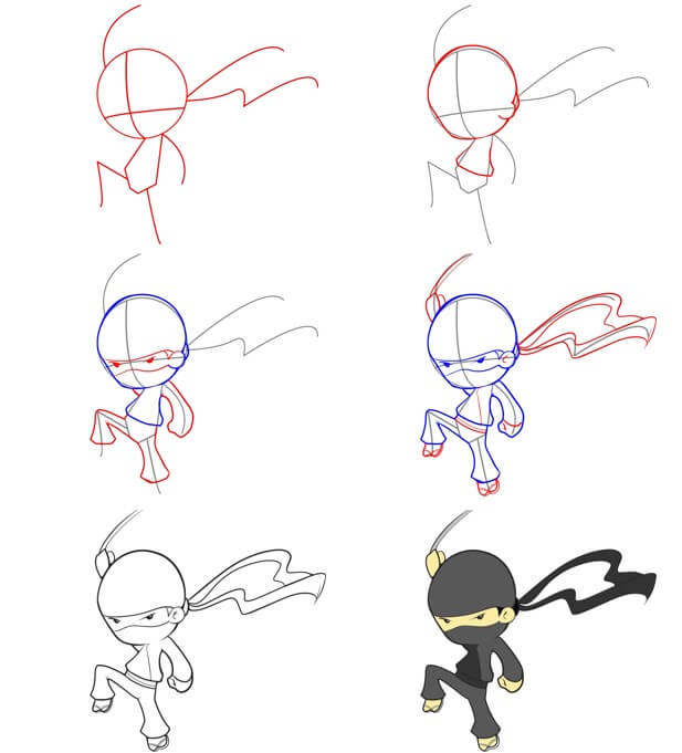 How to draw Ninja idea (32)