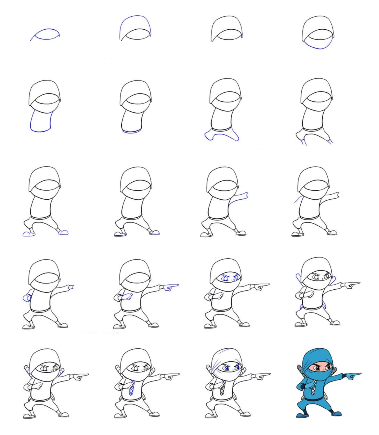 How to draw Ninja idea (4)