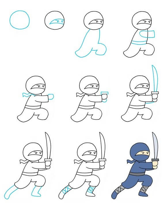 How to draw Ninja idea (5)