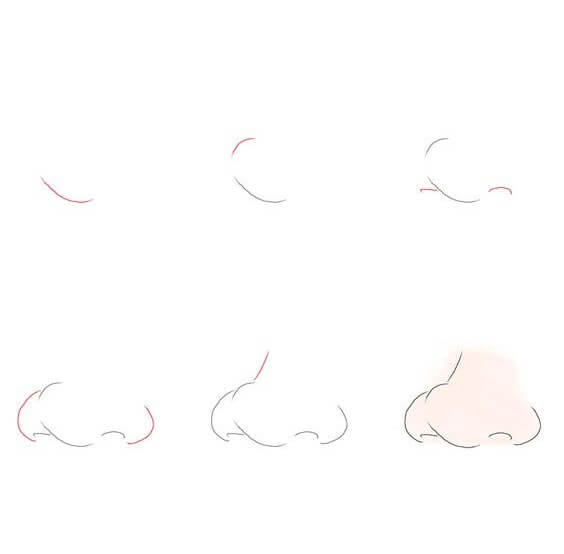 How to draw Nose idea (11)