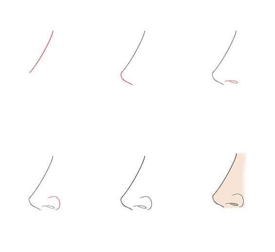 How to draw Nose idea (12)