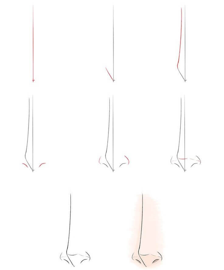 How to draw Nose idea (16)