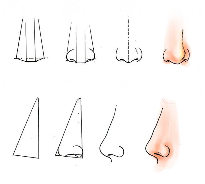 How to draw Nose idea (33)