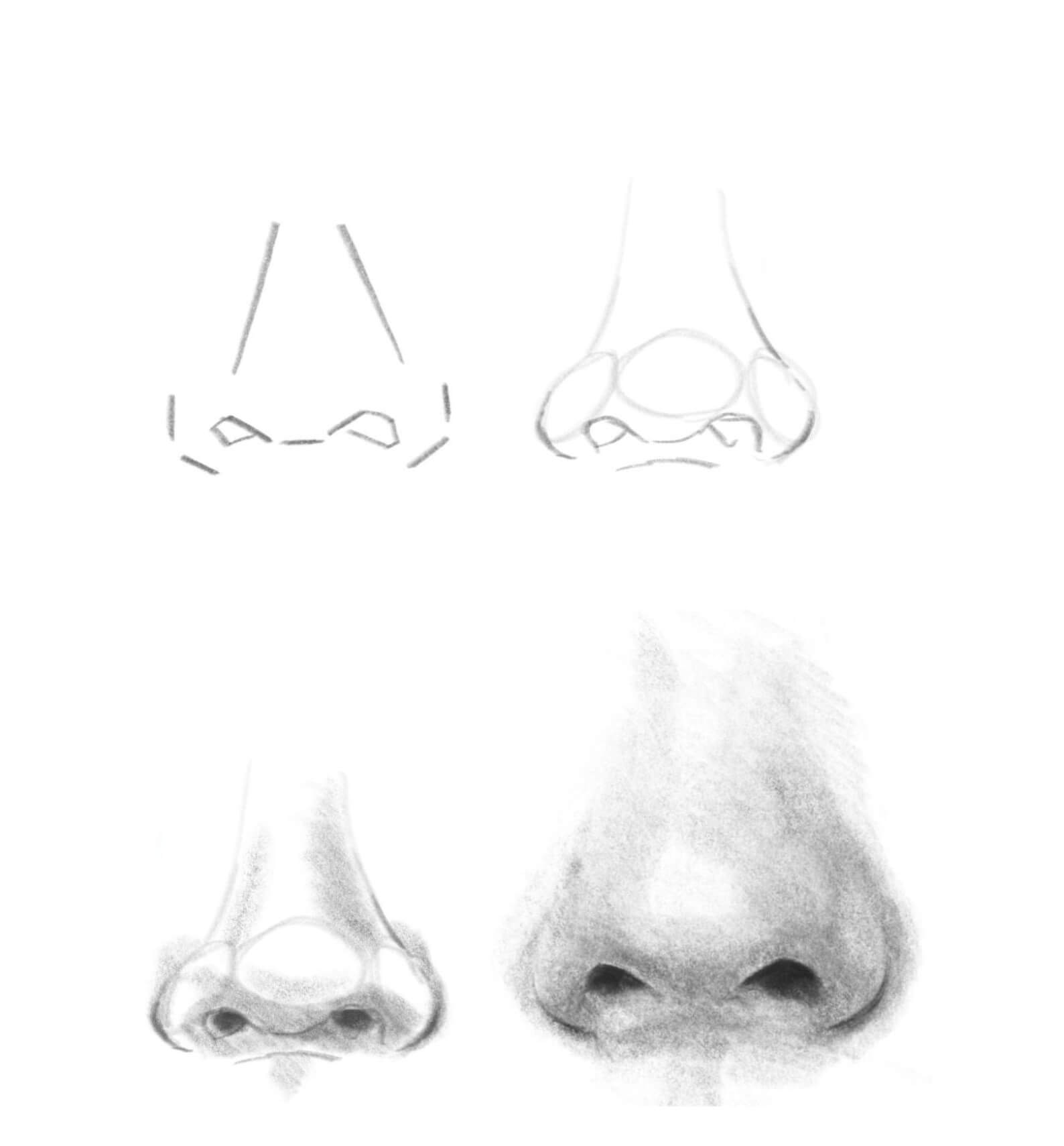 How to draw Nose idea (34)