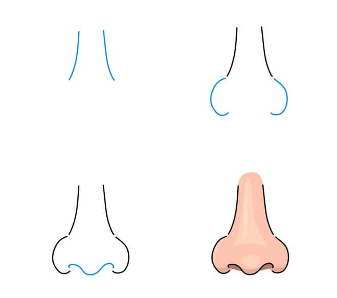 How to draw Nose idea (35)