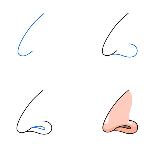 Nose idea (40) Drawing Ideas