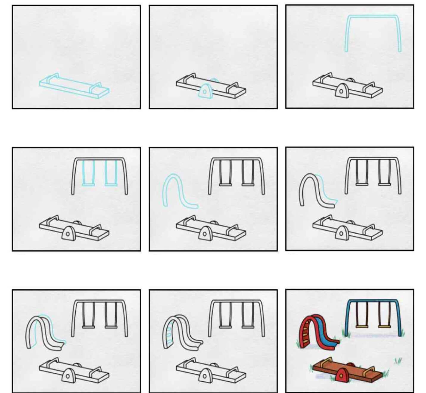 How to draw Playground idea (1)