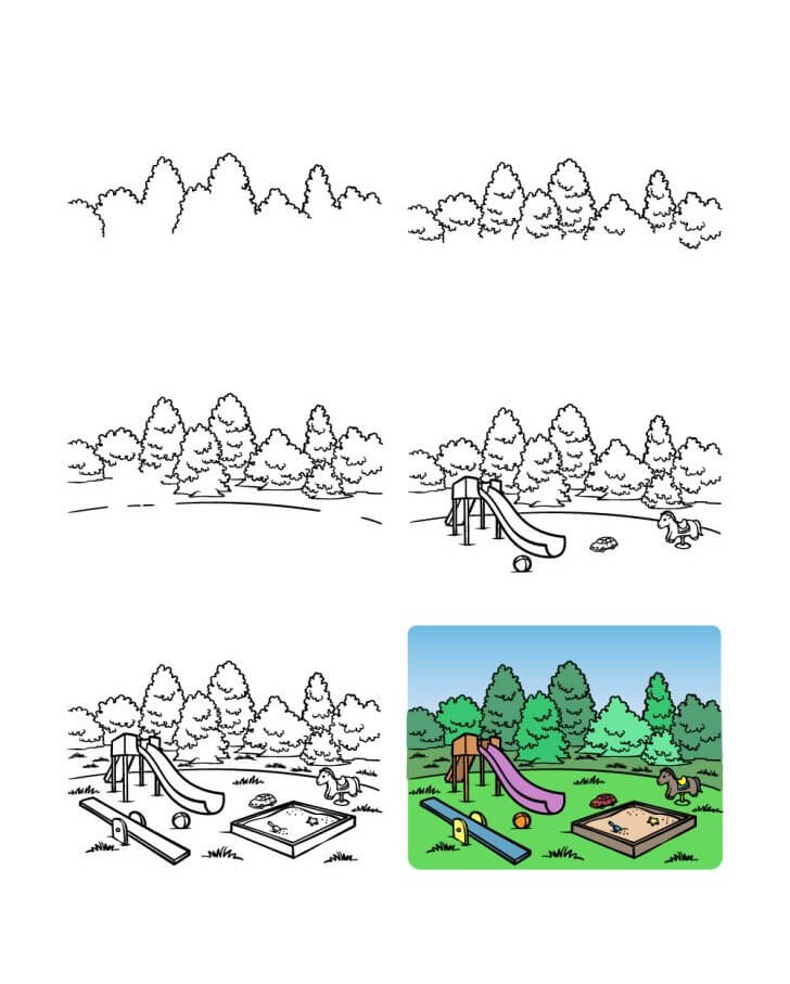 How to draw Playground idea (2)