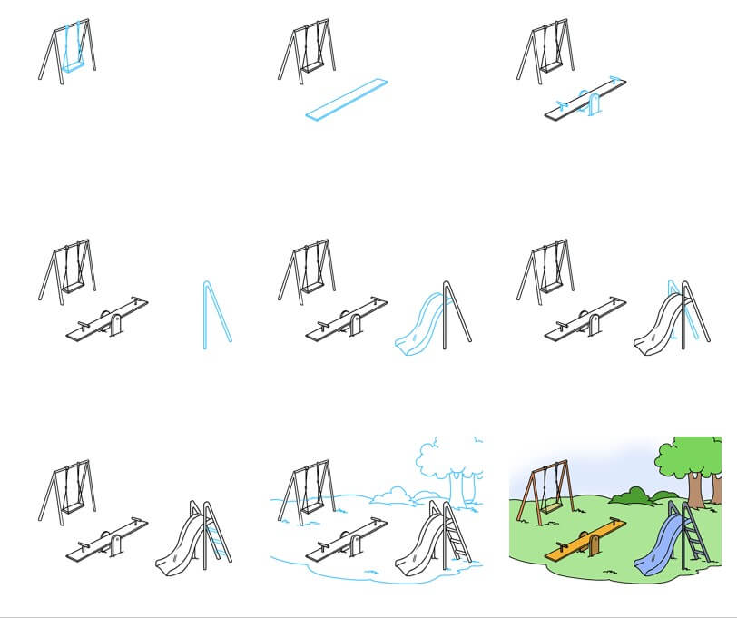 How to draw Playground idea (4)