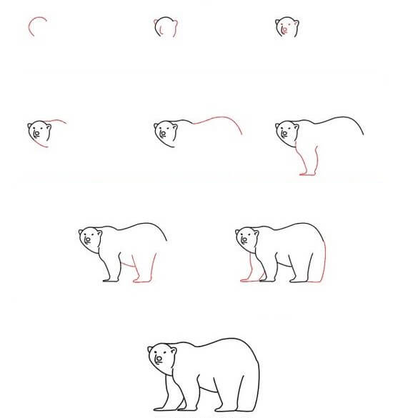 Polar bears idea (10) Drawing Ideas
