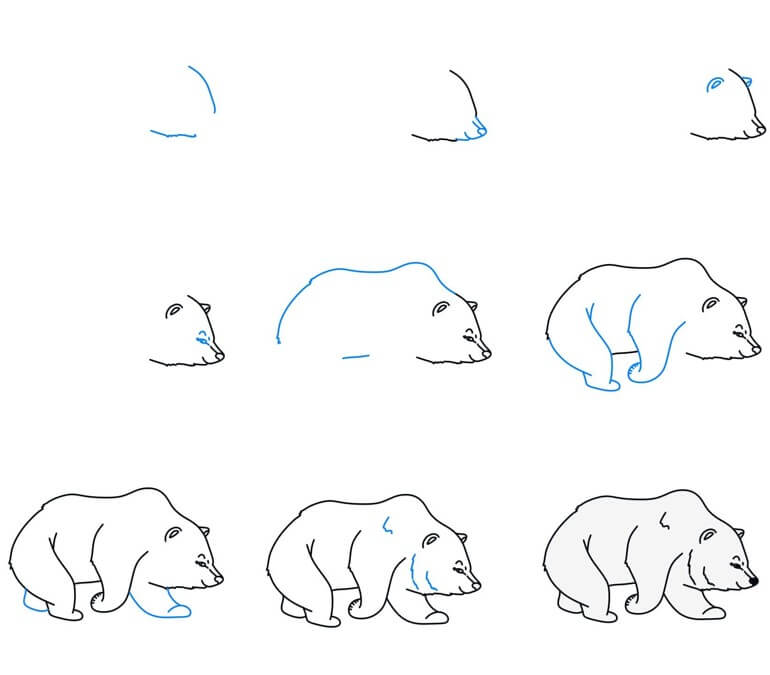 Polar bears idea (17) Drawing Ideas