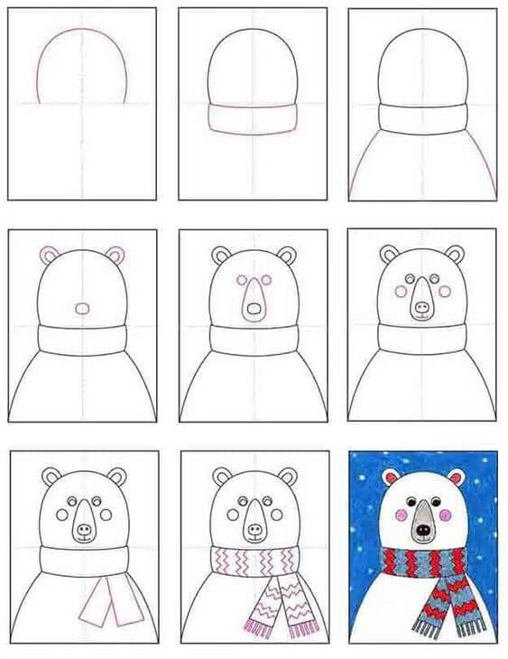 Polar bears idea (3) Drawing Ideas