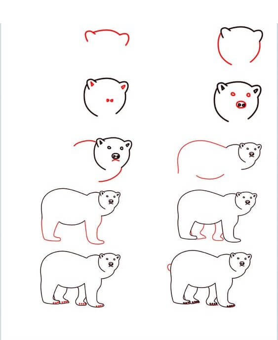 Polar bears idea (5) Drawing Ideas