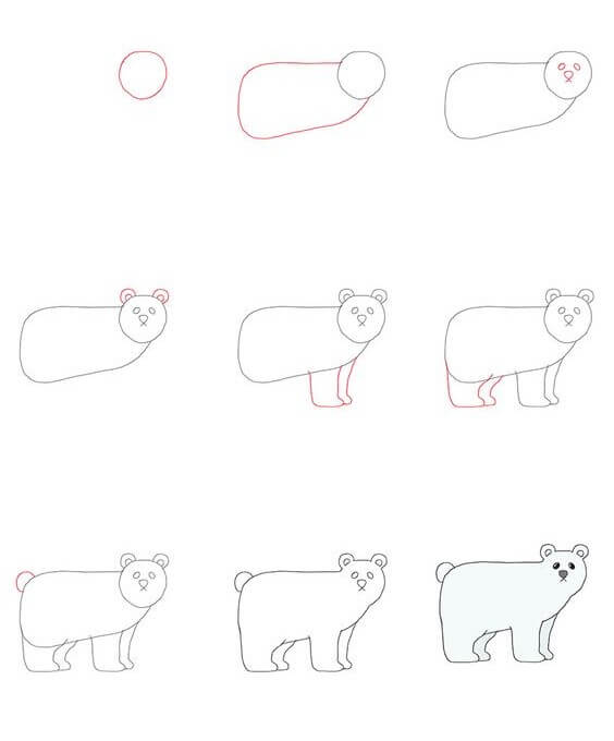 Polar bears idea (6) Drawing Ideas