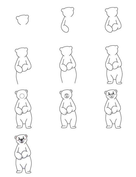 Polar bears idea (8) Drawing Ideas