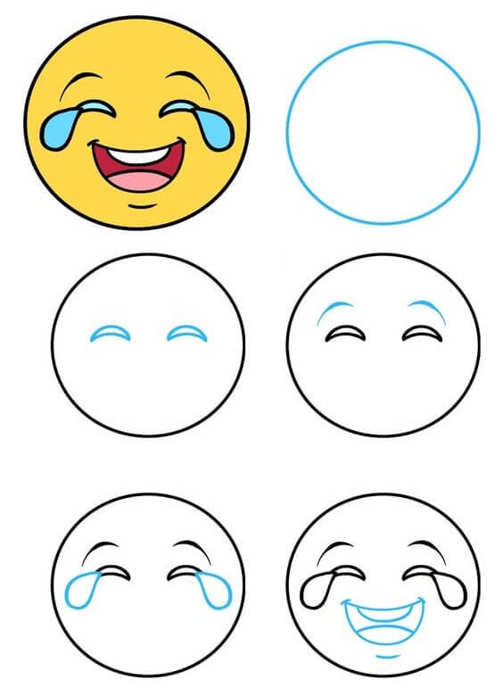 How to draw Smiley face idea (1)