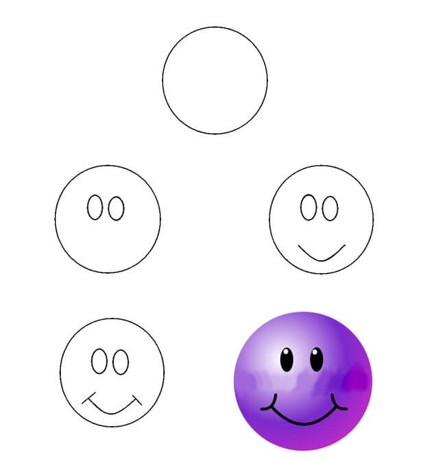 Smiley face idea (11) Drawing Ideas