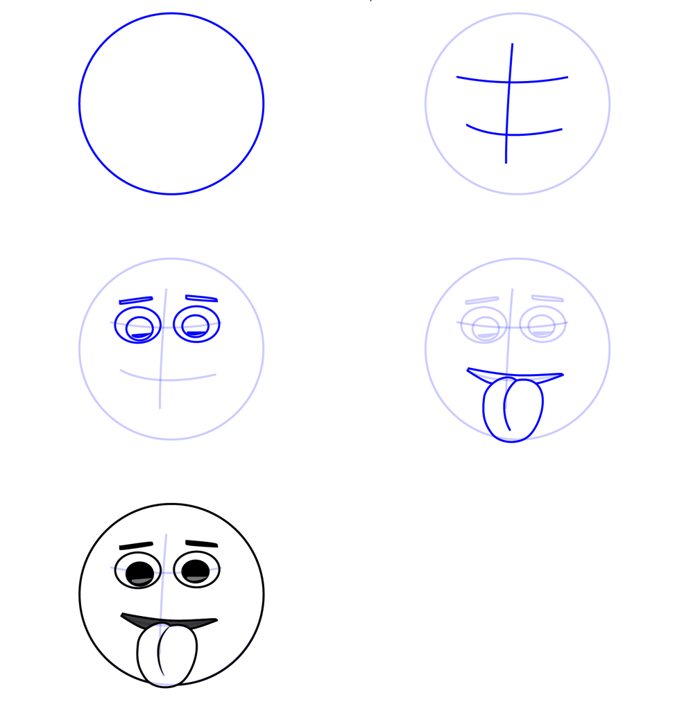 How to draw Smiley face idea (13)