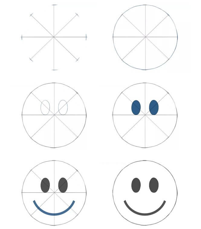 How to draw Smiley face idea (7)