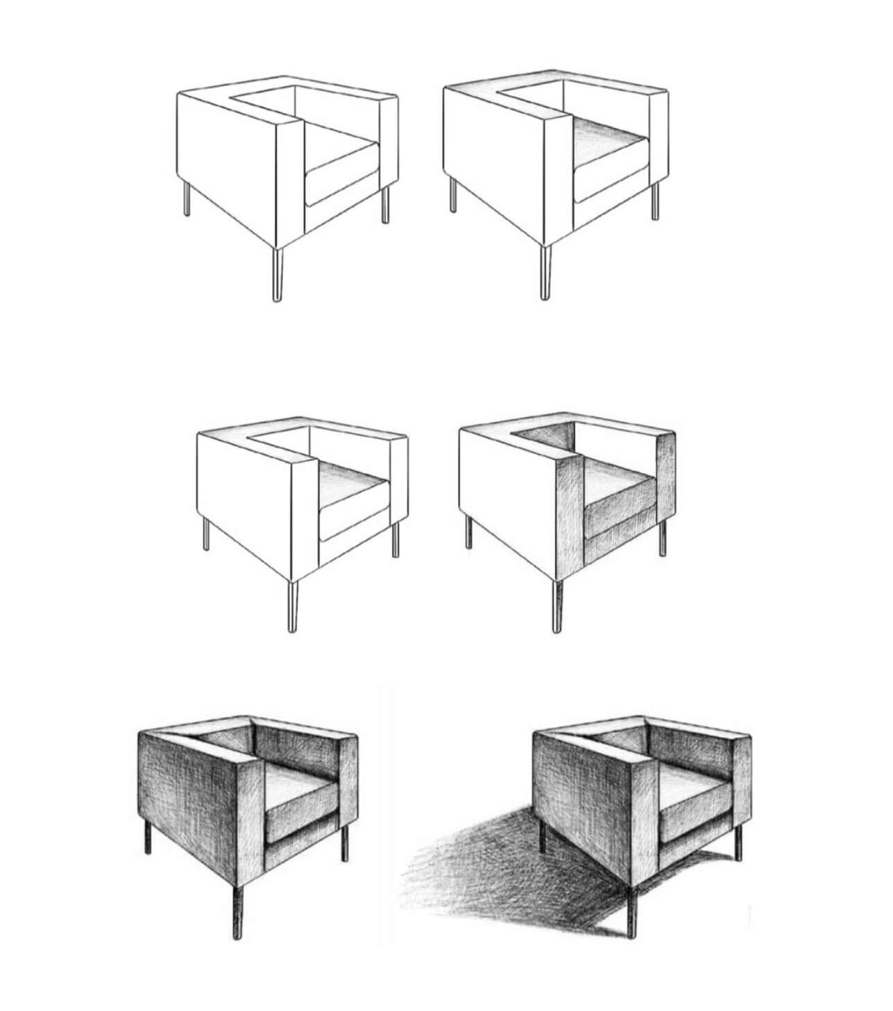 Sofa (14) Drawing Ideas