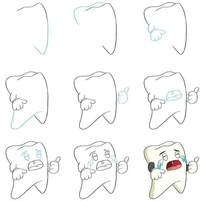 Tooth Drawing Ideas