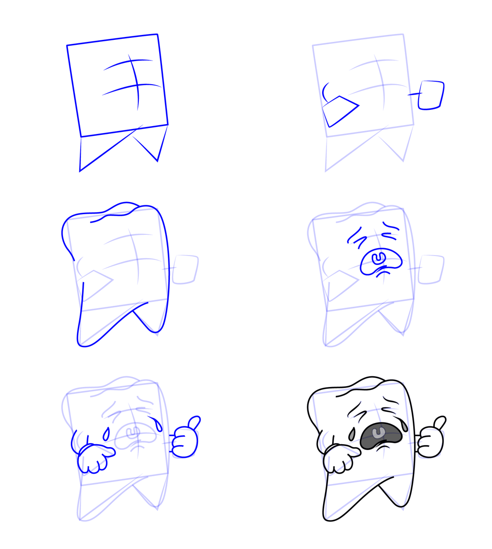 How to draw Teeth cartoon (5)