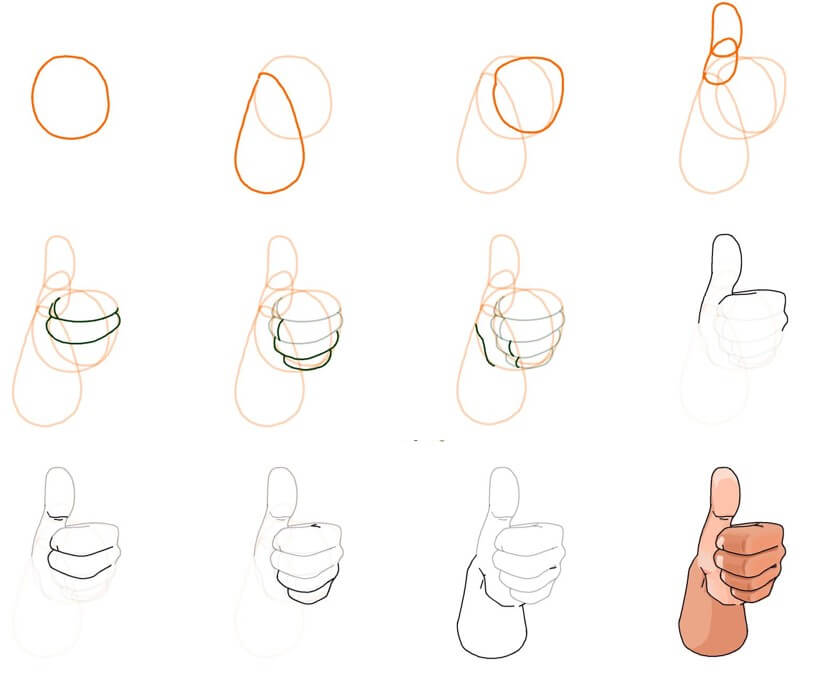 Thumbs up idea (12) Drawing Ideas