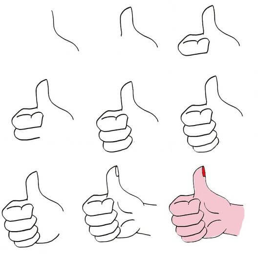 Thumbs up idea (7) Drawing Ideas