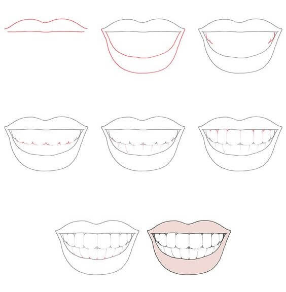 How to draw Tooth idea (2)